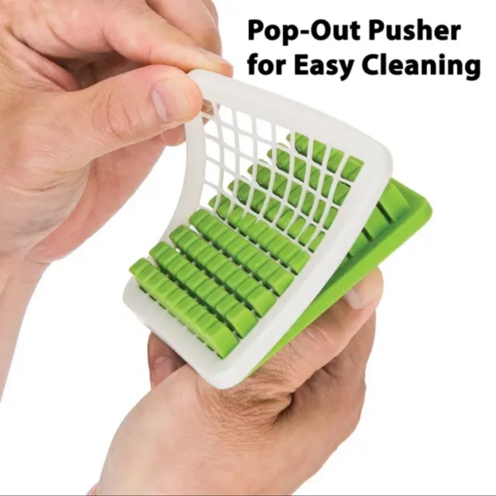 NEW Progressive International Tower French Fry Cutter, 1, White/Green - Picture 7 of 9